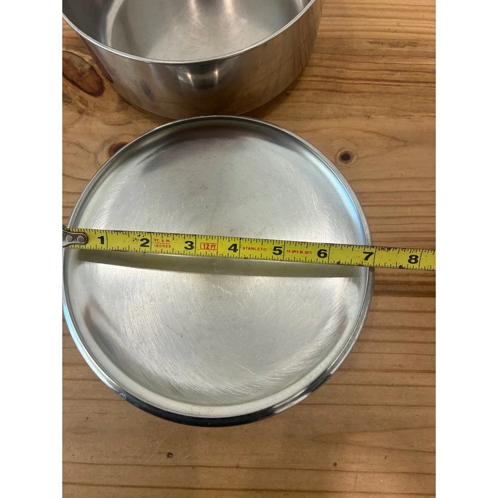 Revere Ware 1801 2 Quart Qt Copper Clad Sauce Pan Pot w/ Lid